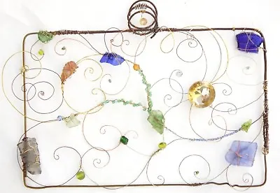 Mixed Media Wire Art Wall Sculpture By Louise Nilsson • $199.99