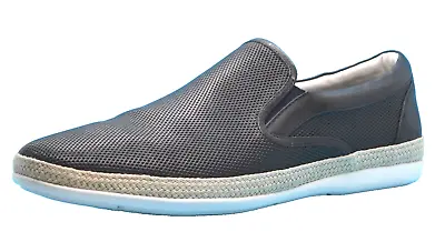 Zanzara Men's Huxley Blue White Outsole Loafers Slip On Leather Shoes Size 12  • $129.99