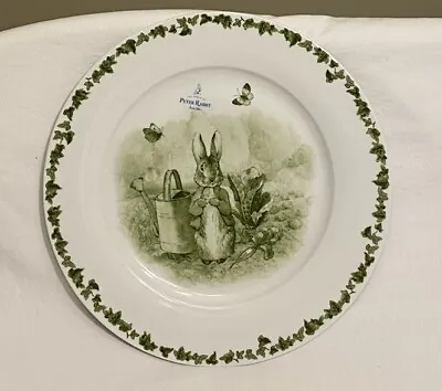 Beatrix Potter Peter Rabbit Easter/Spring Bunny Dinner Plate 10.5” Green NEW • $17.99