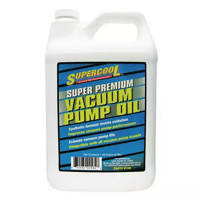SUPERCOOL V128 Vacuum Pump Oil 1 Gal Can75 SAE Grade • $43.97
