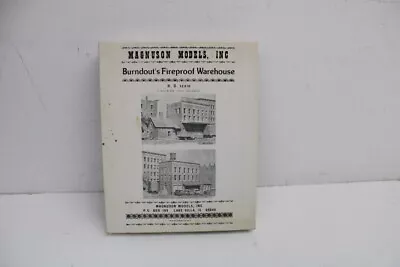 Magnuson Models Burndout's Fireproof Warehouse HO Kit M511 • $37.49
