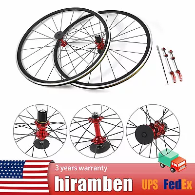 700C Ultralight Road Bicycle Bike Wheel Front Rear Wheelset Brake C/V 7-11 Speed • $111.16