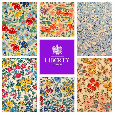 LIBERTY FABRIC  Riviera Collection - Floral Designs Quilting 100% Cotton Craft.. • £14.99