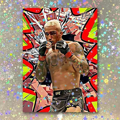 Charles Oliveira Holographic Knockout Sketch Card Limited 1/5 Dr. Dunk Signed • $29.99