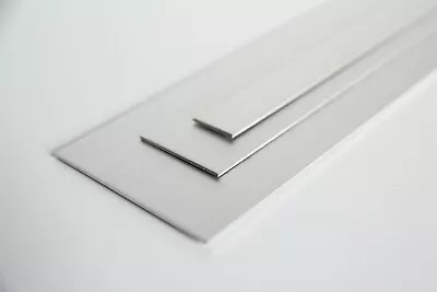 Satin Anodised Aluminium Flat Bar Metal Strip Trims -  1.2mm Thick • $8.23