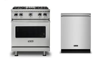 Viking Professional 30  Dual Fuel Range & Free Dishwasher - VDR5304BSS • $7999