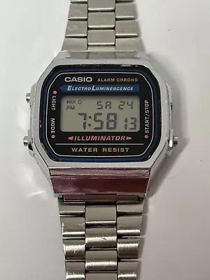 Working Men's Silver Casio A168 Quartz Watch GO • $28