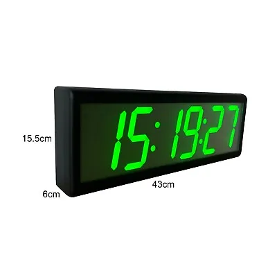 4  6 Digit NTP PoE Clock Green LED Time Display Plastic Casing • $219