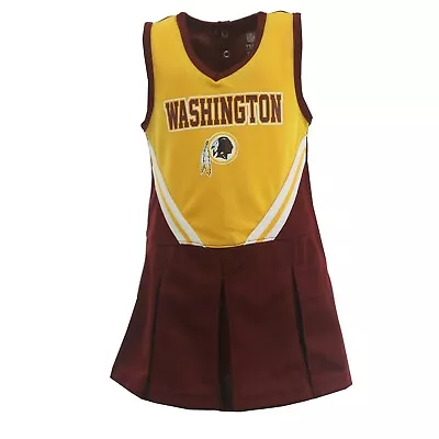$15.29 • Buy Washington Redskins NFL Infant Toddler Cheerleader Outfit Combo Set With Bottoms