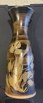 Vintage Pacific Stoneware Vase Or Carafe /Decanter 1970 Signed B. Welsh Tan MCM • $24.99