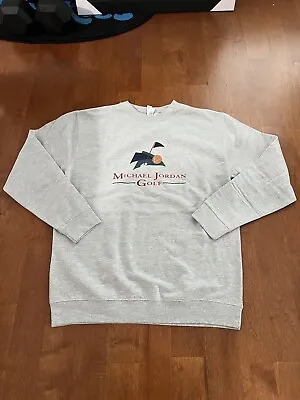 Michael Jordan Golf Crewneck Sweatshirt Rare Vintage Men’s L Pull Over MJ 23 • $120