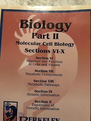 Biology Parts II And Molecular Cell Biology Sections VI-X Berkeley MCAT Prep • $23