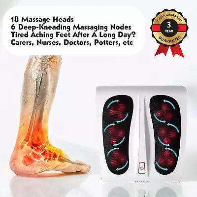 HoMedics Shiatsu Foot Massager Electric 18 Massage Heads 1-Touch Operation UK • £59.99