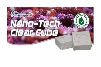 Maxspect Nano Tech Clear Cube 8 Pack Aquarium Fish Tank Media Clean Water • £32.99