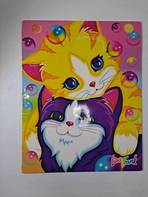 $35 • Buy Lisa Frank Kittens Bubbles Trapper Keeper Binder Folder Vintage 90s