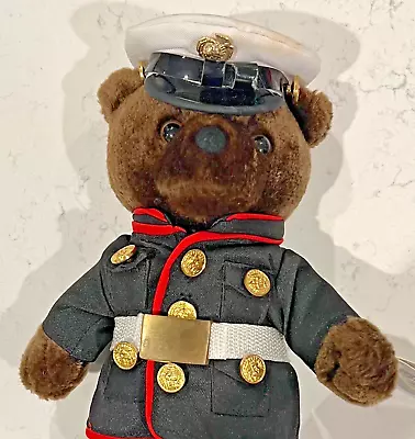 Bear Forces Of America US Marine Corps Plush Bear W/Tags Dress Blues 20  H • $17.99