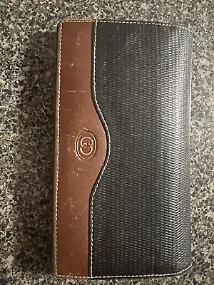 Rare Find!!!! Vintage GUCCI Black & Brown Leather Wallet - Italy • $129