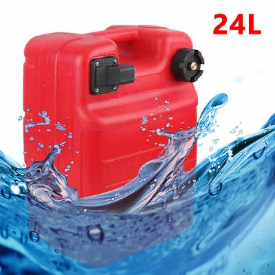 24L Portable 6 Gallon Marine Outboard Boat Motor Gas Tank External Fuel Tank New • $56.72