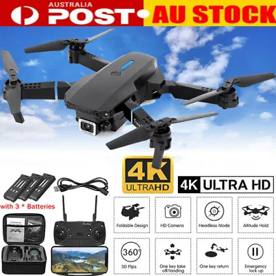 $48.99 • Buy 5G GPS Drone 4K HD Camera Drones WiFi FPV Foldable RC Quadcopter With 3 Battery