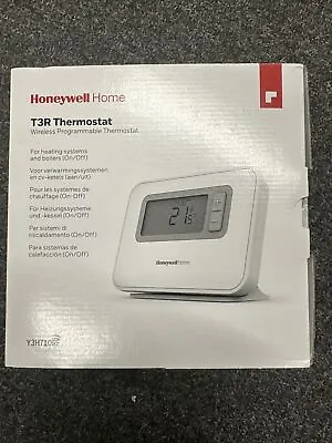 Honeywell T3R Wireless Thermostat 7 Day Programmable & Receiver Y3H710RF0053 • £59