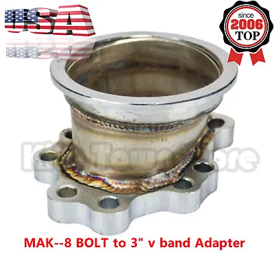 8 BOLT To 3  V Band Adapter GT25 GT28 T25 T28 Dump Flange Conversion Kit • $29.99