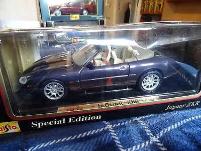 1:18 Cars Jaguar Maisto XKR Purple 1998 RARE Diecast Good Condition • £29.99