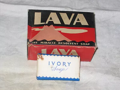 Vintage Unused Lava And Ivory Soap Bars Loc T 2 • $11.75