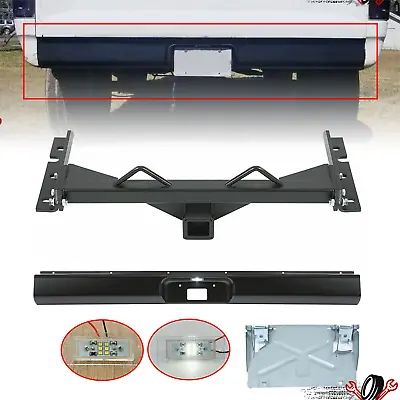 Roll Pan Kit W/Light & Flip Down + Trailer Tow Hitch For 1973-1987 Chevy C10 • $196