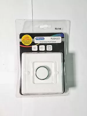 £24.50 • Buy Eterna Indoor Electronic Time Lag Delay Push Switch For LED LIGHTS RED GLOW RING