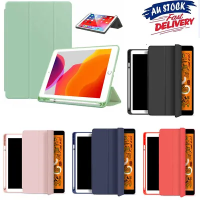 $18.99 • Buy For Apple IPad 9/8/7/6/5th Gen Air Pro Smart IPad Case Cover+Pen Holder AU Stock