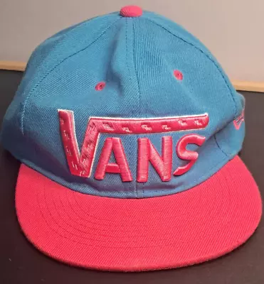 Vans Pink & Blue Snapback Cap - New Era • £13.49