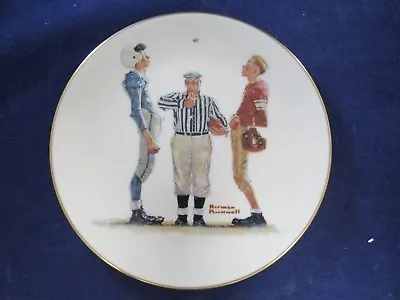 Sept. 1981 Norman Rockwell Saturday Evening Post Classics The Coin Toss Plate • $9.95