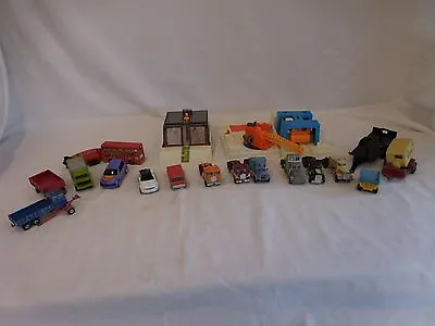 Matchbox Car Wash Playset Vintage 1985 Toy + 1972 Bus + Yatming 1969 Tootsie Toy • $31.02