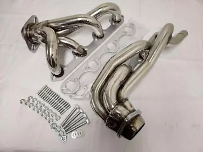 1987 - 1996 Ford F150 F250 Bronco 5.8L V8 Stainless Shorty Manifold Headers SS • $1194.65