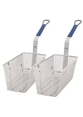 £51.99 • Buy 2 Commercial Frying Fryer Basket Chip Fish Takeaway 340x165x150mm Pitco-imperial