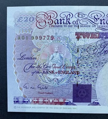 £20 UK Gill A01 £20 Note Michael Faraday Mint Uncirculated • £100