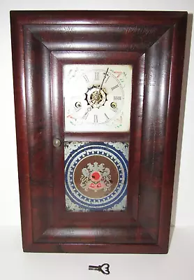 Antique E.N. Welch 30-Hour Spring Driven Ogee Clock With Alarm Time/Strike • $200