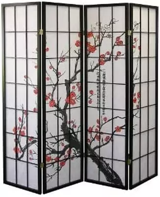 Cherry Blossom Design Room Divider 4 Panel • $119.99