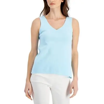 $14.49 • Buy Anne Klein Womens V-Neck Knit Shell Tank Top Sweater Cami BHFO 8718