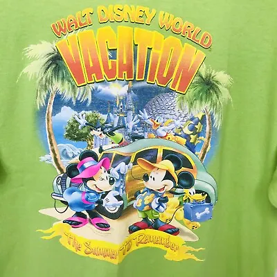 Walt Disney World Disneyland Summer Vacation T Shirt Size Large Mickey Minnie • $18.95