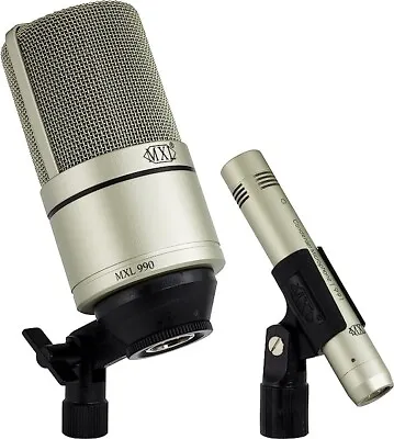 MXL 990/991 Condenser Microphone Recording Package 990991 990-991 Set Kit Mic • $128.95