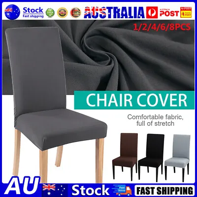 $9.99 • Buy 1/4/8PCS Stretch Dining Chair Covers Slipcover Removable Washable Wedding Party