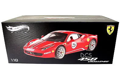 Elite Edition Ferrari 458 Italia Challenge Red #5 1/18 Hotwheels  Diecast X5486 • $129.95