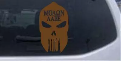 Punisher Skull Spartan Helmet Molon Labe Car Truck Window Laptop Decal Sticker • $13.85