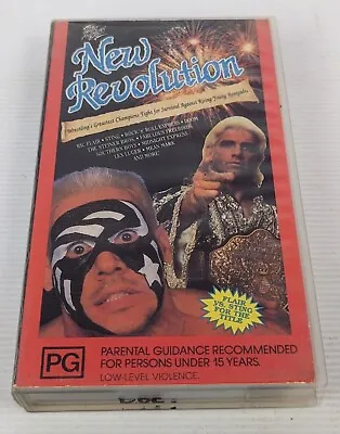 WCW New Revolution - VHS Tape - Small Box Ex-Rental Sting Ric Flair • $24.95