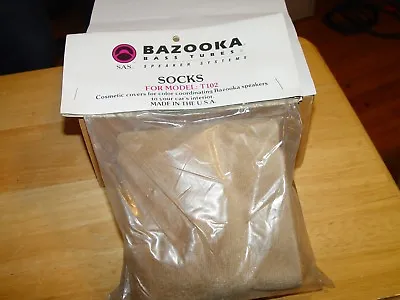 🎼T-102 Bazooka BASS TUBE⚡Cosmetic COVER Or  SOCK  TAN Color Vintage NIP • $20