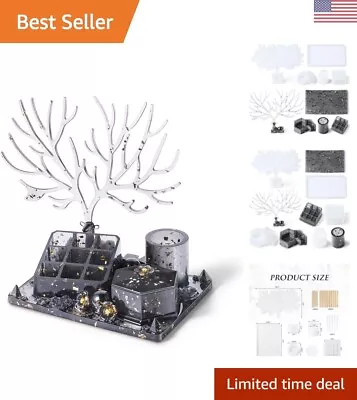 DIY Resin Casting Crafts - 32Pcs Silicone Deer Makeup Jewelry Display Tray Molds • $37.99