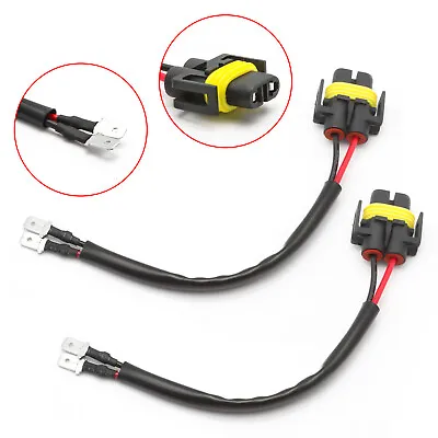 2pc Conversion Wire H11 To H11B Connector Two Harness Headlight LED Bulbs Fit • $11.98