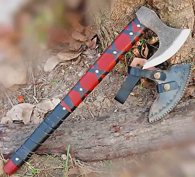 Tactical Custom Made Axe Viking Hatchet Tomahawk - Hand Forged Carbon Steel 2710 • $72.99