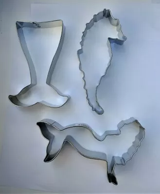 Mermaid Tale - Mermaid - Seahorse Cookie Cutter  3 Pc Set • $7.99